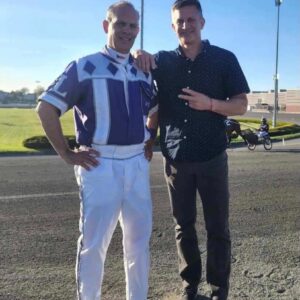 GFG-Charlie and member at Yonkers Raceway track